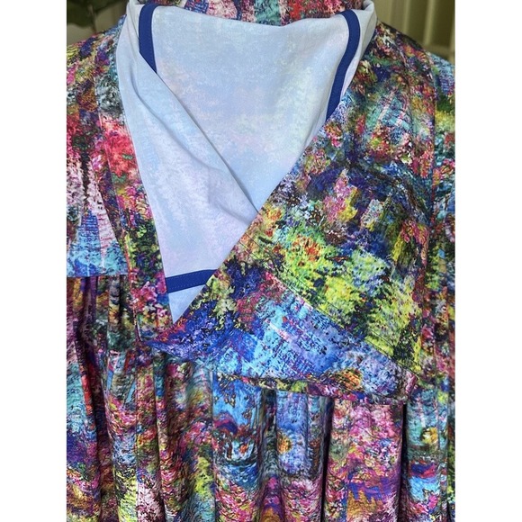 Lululemon Seawheeze Horizon Cape Jacket L/XL Multicolor Hooded Rain Poncho Rare - Picture 4 of 11